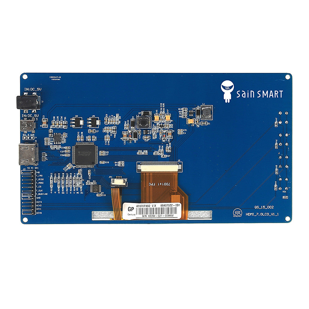 [Discontinued] 7" TFT LCD 800*480 Touch Screen Display for Raspberry Pi B/B+/Pi2