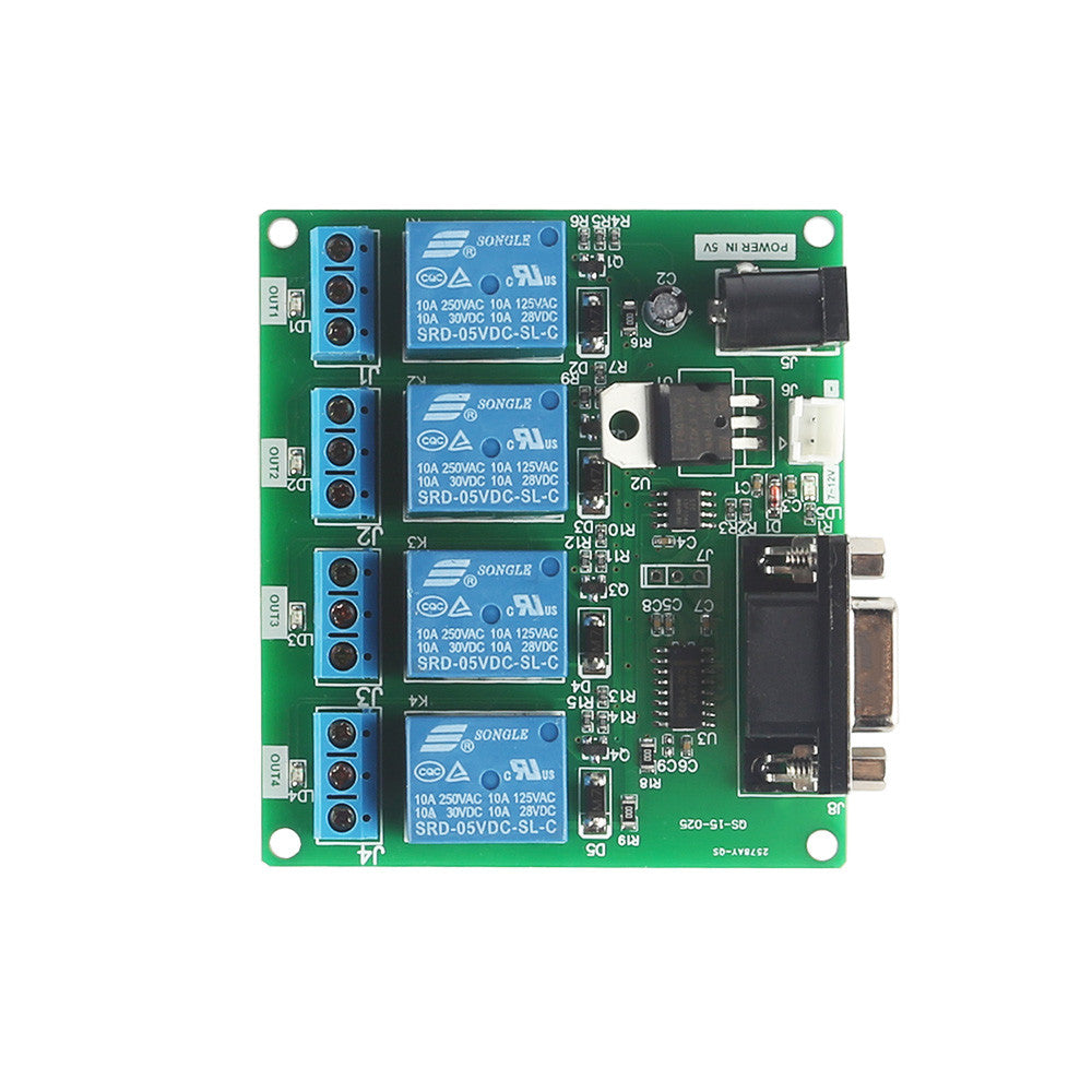 [Discontinued] RS232 Serial Control for DC 5V 2-Channel Relays