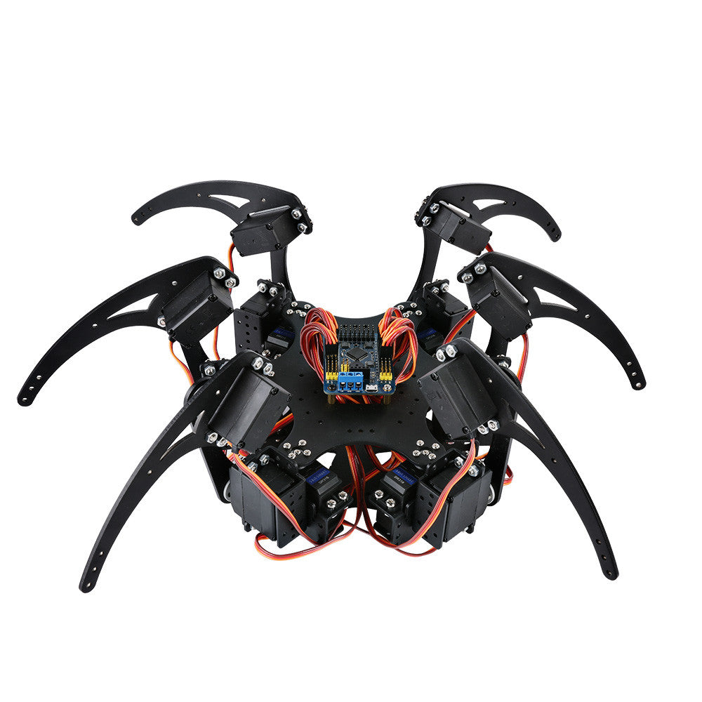 [Discontinued] SainSmart Hexapod 6 Legs Spider Robot with SR318 Servo Motor & Remote Control & Control Board