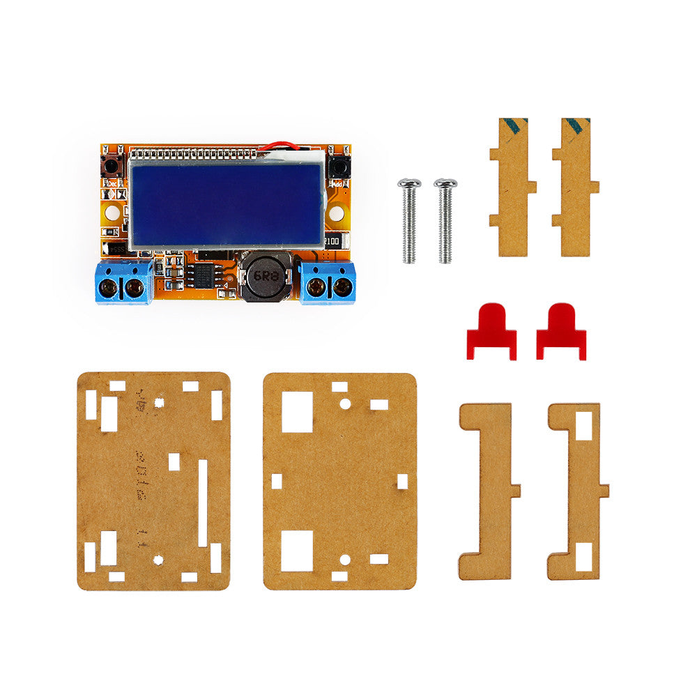 [Discontinued] DC-DC Adjustable Step Down Power Supply Module Voltage Current LCD Display with Case