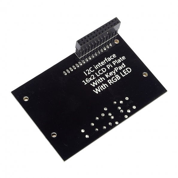 [Discontinued] EU Stock 16x2 I2C IIC Interface RGB LED Screen  + Keypad For Raspberry Pi