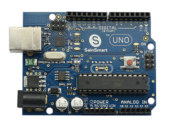 [Discontinued] UNO + Proto Shield(with Breadboard Jump Wires) + L293D Motor Drive Shield