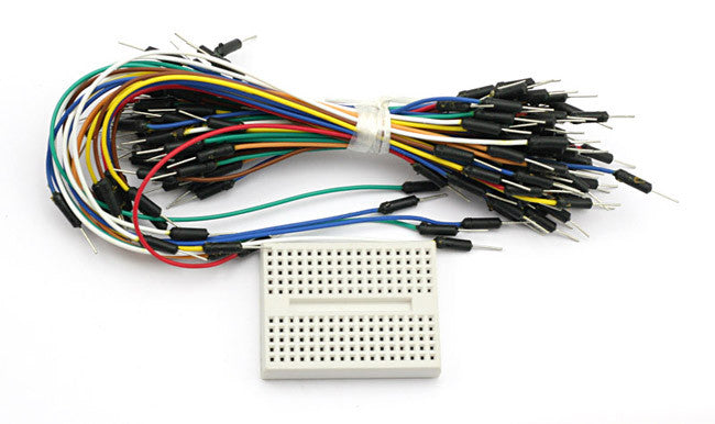 [Discontinued] UNO + Proto Shield(with Breadboard Jump Wires) + L293D Motor Drive Shield