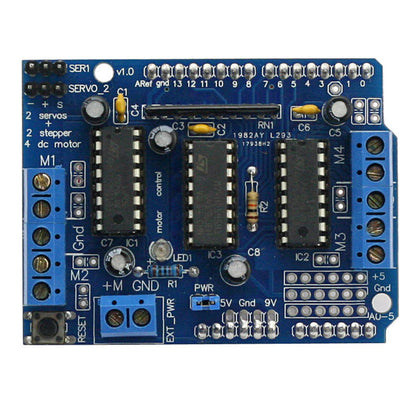 [Discontinued] SainSmart Leonardo R3+L293D Motor Drive Shield Starter Kit With Basic Arduino Projects