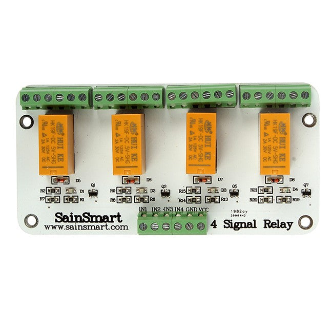 SainSmart 4 Channel Signal Relay Board For Arduino UNO MEGA 2560 R3 ...