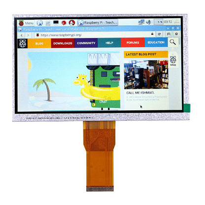 7" TFT LCD Display for Raspberry Pi & Driver Board