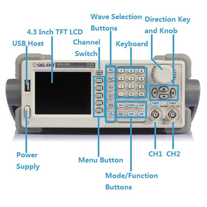 [Discontinued] Siglent 25MHz 125 MSa/s Signal Generator, SDG1025