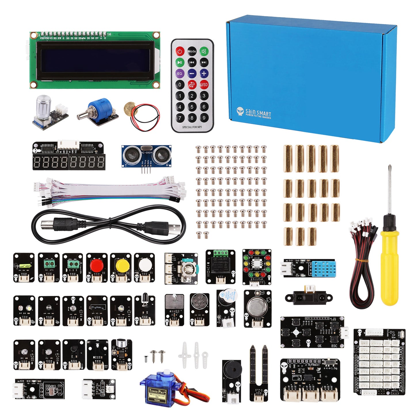 [Discontinued] Plug and Play Sensor Module Kit (40 in 1)  for Arduino