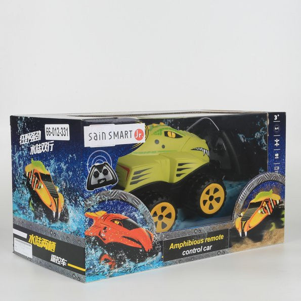 Discontinued SainSmart Jr. RC 02 Amphibious Remote Control Crocodile Car Green