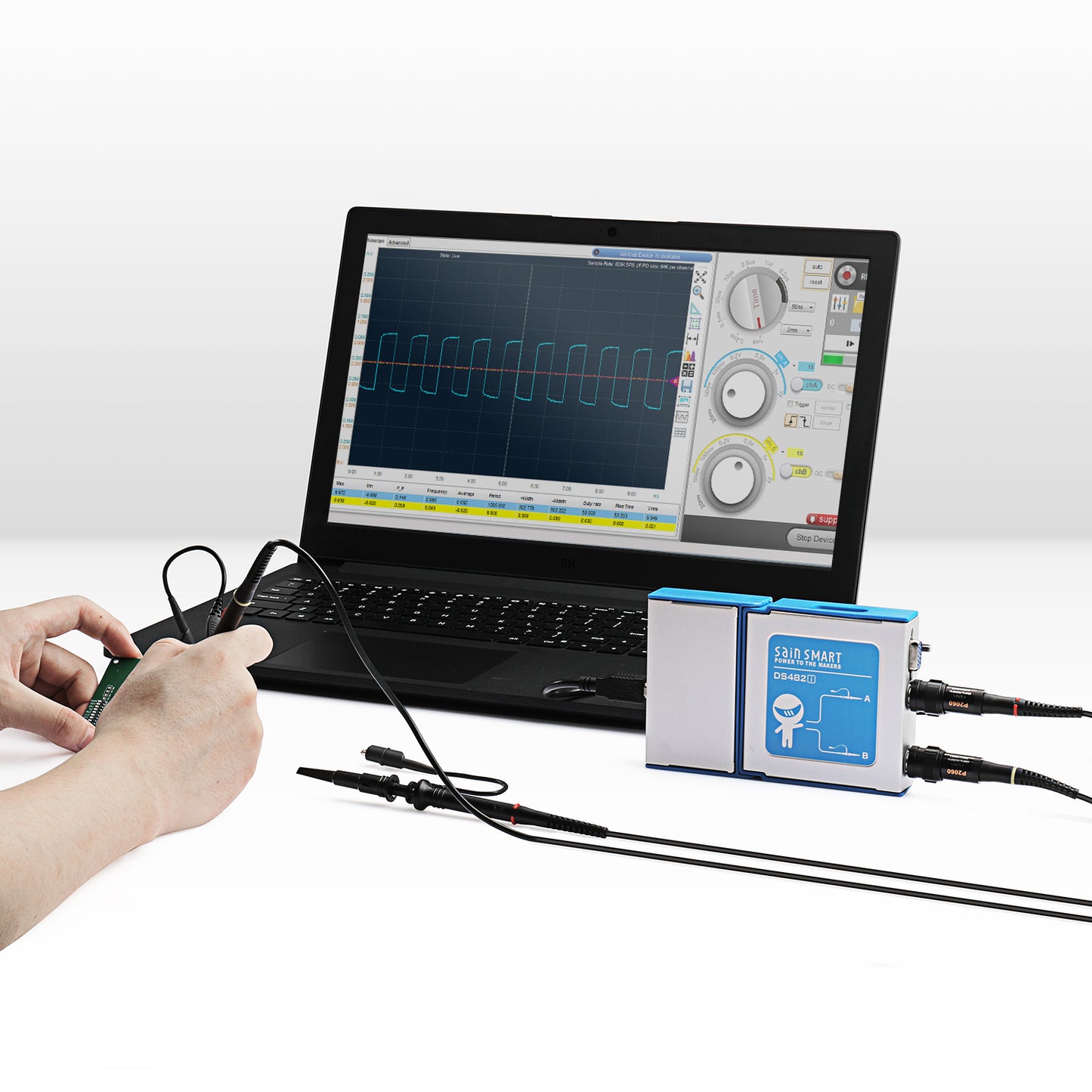 [Discontinued] SainSmart DS482i 2 Channels Virtual PC/Mobile Oscilloscope