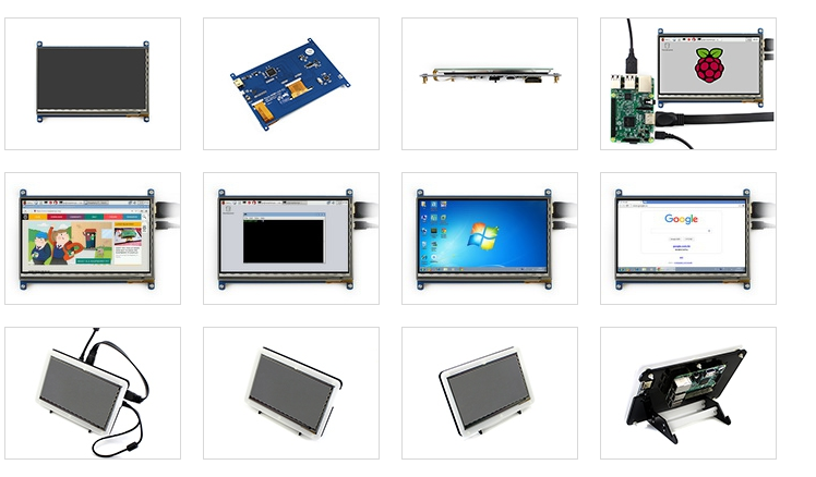 [Discontinued] Raspberry Pi 3 Complete Starter Kit--7 inch  LCD Display + Bicolor Cover Shell Case + 8GB Micro SD Card