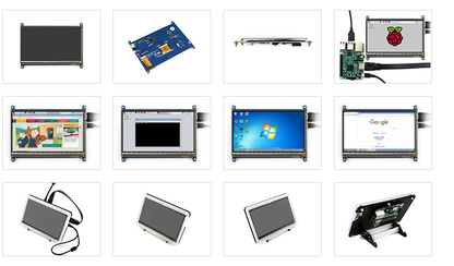 [Discontinued] Raspberry Pi 3 Complete Starter Kit--7 inch  LCD Display + Bicolor Cover Shell Case + 8GB Micro SD Card