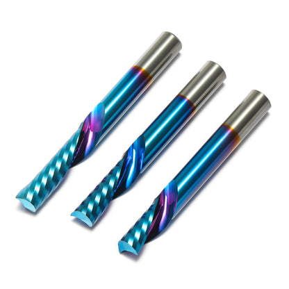 [Discontinued] SD03A, 1/4'' Shank & Cutting, 1-Flute, Spiral Downcut Cutter, 3-Pack