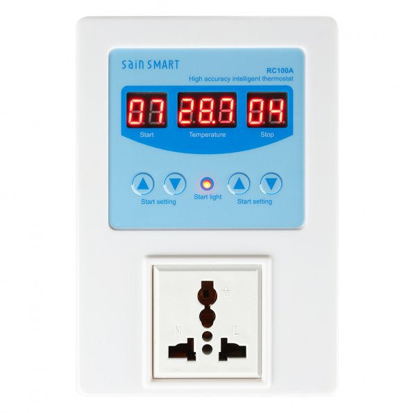 [Discontinued] SainSmart RC100A Digital Temperature Controller Thermostat, AC110V-240V, 1 Relay with Sensor, 9? to 99?