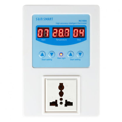 [Discontinued] SainSmart RC100A Digital Temperature Controller Thermostat, AC110V-240V, 1 Relay with Sensor, 9? to 99?