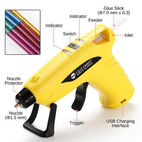 Cordless Hot Glue Gun for Crafts, Home Repairs, and More - For The Love To