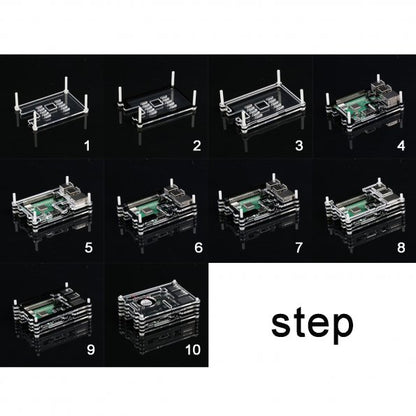 [Discontinued] Raspberry Pi 3 B+ Case with Fan and Heat Sinks