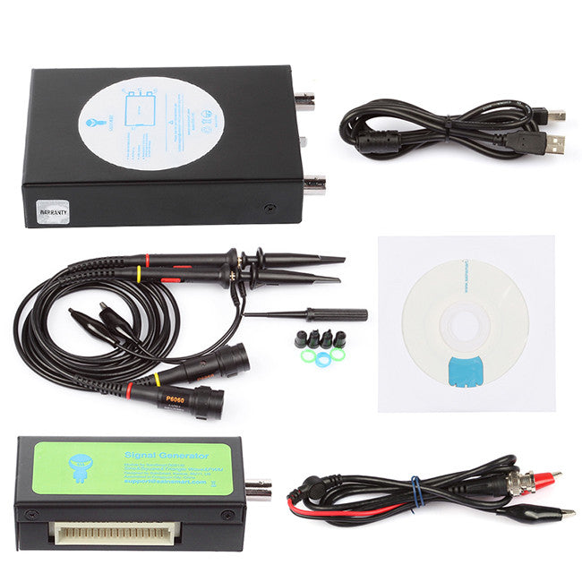 SainSmart DDS140 PC-Based USB Digital Oscilloscope+Signal Generator ...