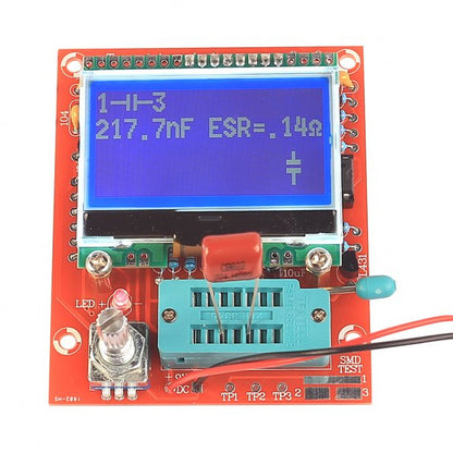 [Discontinued] SainSmart M328 LCD 12864 Transistor Tester DIY Kit Diode Triode Capacitance LCR ESR Meter