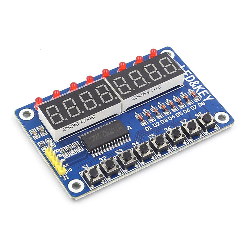 [Discontinued] 8 Bit Digital LED Tube TM1638 Keypad Display Module