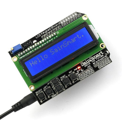 SainSmart UNO R3 + LCD1602 Keypad Shield Starter Kit For Arduino ...