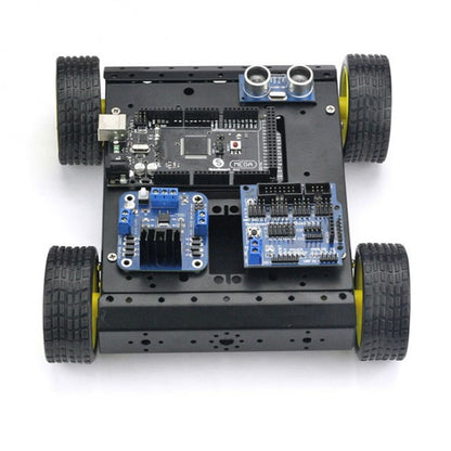 [Discontinued] SainSmart Mega 2560 R3 4WD Mobile Car Robot Kit For Arduino