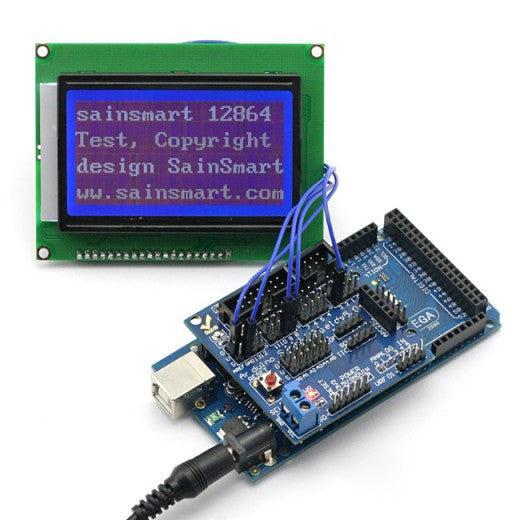 [Discontinued] SainSmart Mega2560+12864 LCD+Sensor Shield V5 Kit For AVR ATmega8U2