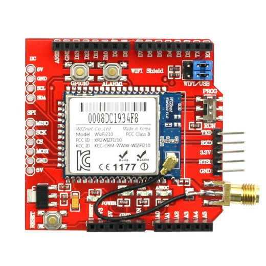 [Discontinued] SainSmart WiFi Shield For Arduino Mega Uno Duemilanove(802.11 b/g/n) UART TTL Communicate