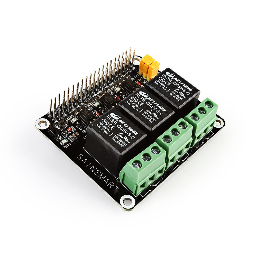 [Discontinued] Power Relay Module Expansion Board for Raspberry Pi