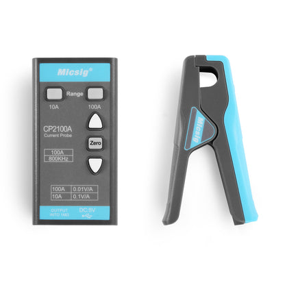 Micsig Oscilloscope Probe CP2100A AC/DC Current Probe 800KHz 10A/100A with Standard BNC Interface