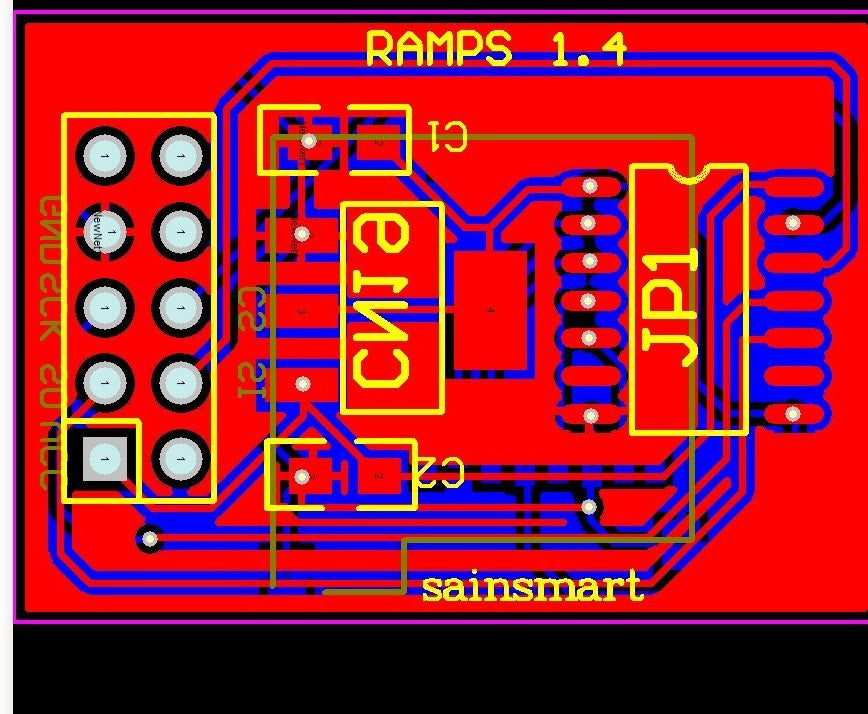 [Discontinued] RepRap RAMPs 1.4  Mega Pololu Shield Compatible with Arduino for 3D printers