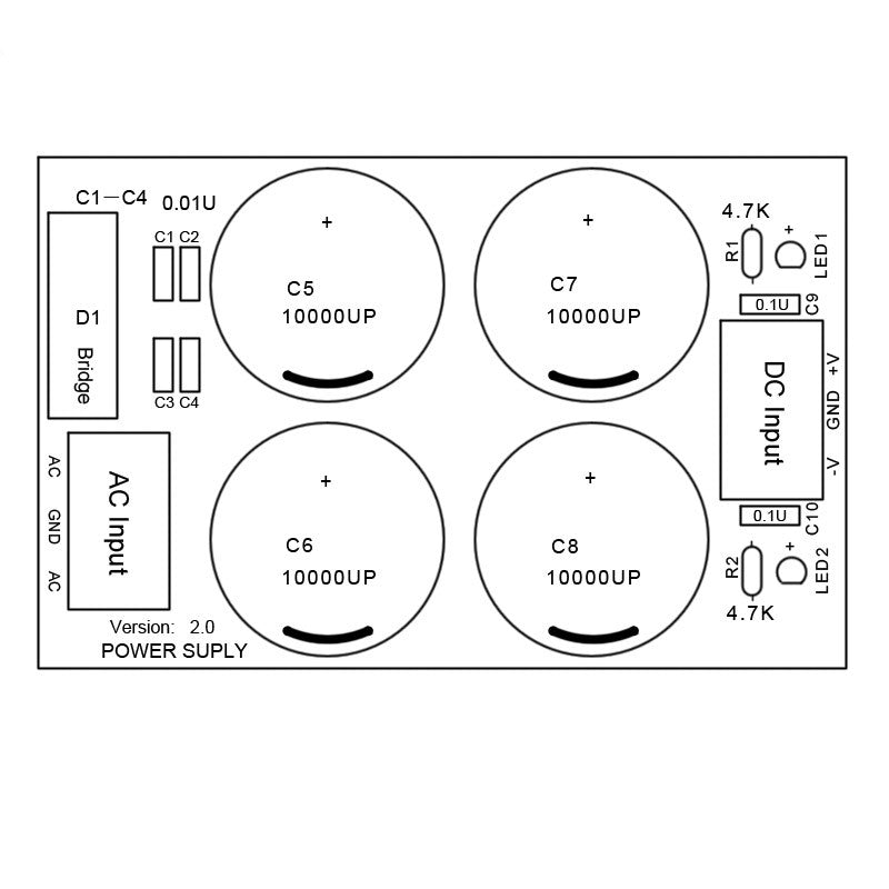 [Discontinued] SainSmart LM3886TF Amplifier AMP+Power Supply Rectifier Filter Completed AUDIO Board Kit