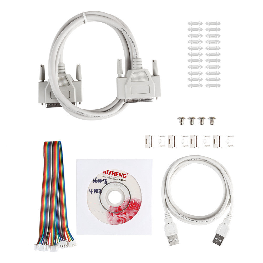 [Discontinued] CNC 5-Axis Kit 3 with TB6600 Motor Driver Mach3, Breakout Board, Nema23 270 oz-in Stepper Motor and 24V Power Supply