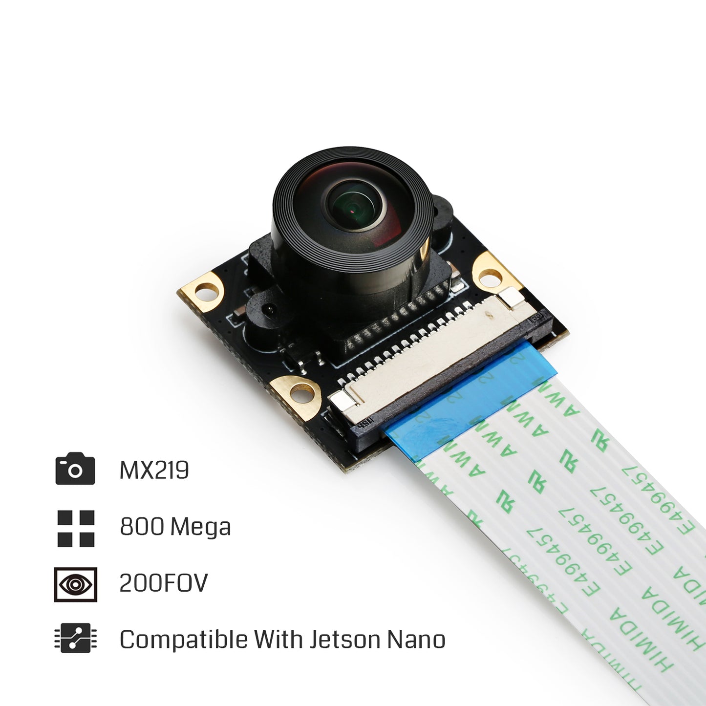 [Discontinued] SainSmart IMX219 Camera Module for NVIDIA Jetson Nano Board | 8MP Sensor | 200 Degree FoV