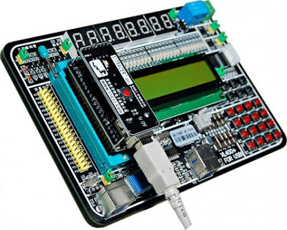 [Discontinued] XL400 51 MCU Development Board For ATmel IC XL400 kit Demo System 1602 LCD