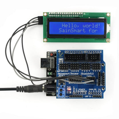 [Discontinued] ainSmart UNO R3+ Sensor V5 + IIC LCD1602 Module Display For Arduino UNO MEGA R3