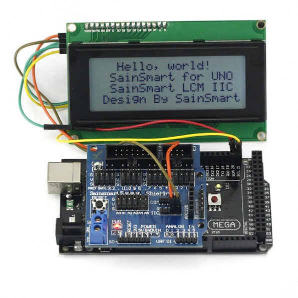 [Discontinued] SainSmart 2560 R3+ Sensor V5 + LCD2004 White For Arduino UNO MEGA R3 Mega2560 Duemilanove Nano Robot