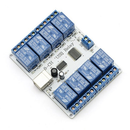 8-channel 12V USB Relay Module