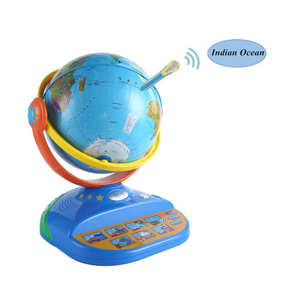 [Discontinued] SainSmart Jr. 2016 NEW Explore Journey EJ-100 Geography Learn Globe with Touch Panel + Interactive Touch Pen + English Learning Book, Ideal Holiday Birthday Gift for Kids Education