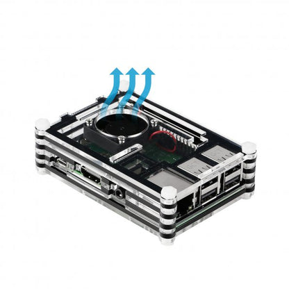 [Discontinued] Raspberry Pi 3 B+ Case with Fan and Heat Sinks