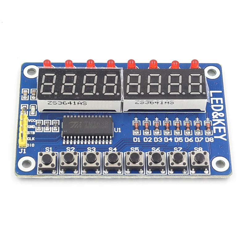 [Discontinued] 8 Bit Digital LED Tube TM1638 Keypad Display Module