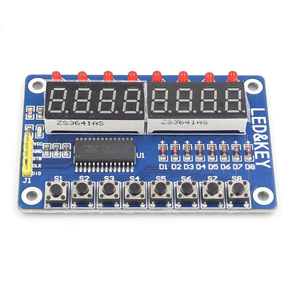 [Discontinued] 8 Bit Digital LED Tube TM1638 Keypad Display Module