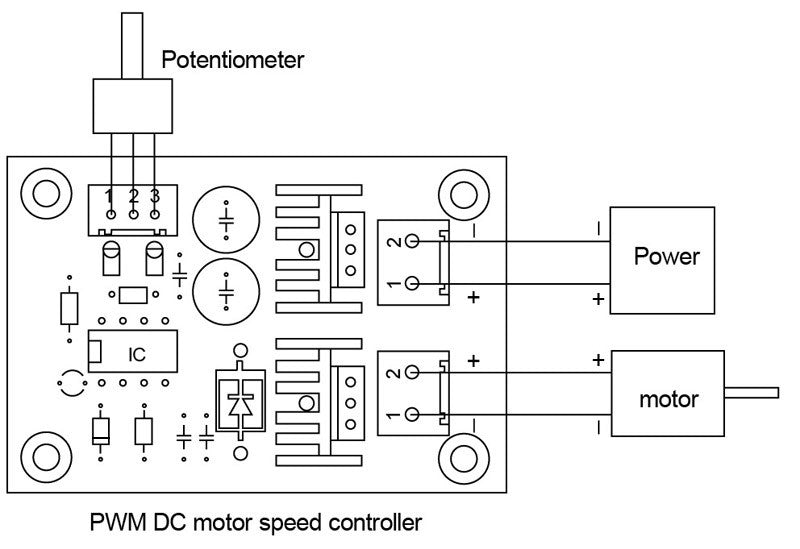 [Discontinued] SainSmart PWM DC Converter, 12V-36V 5A 10A DC Motor Speed Adjuster Controller Driver