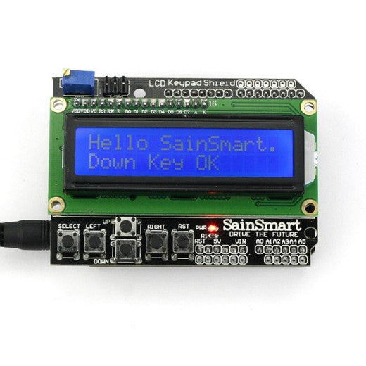 [Discontinued] SainSmart UNO R3 + LCD1602 Keypad Shield Starter Kit for Arduino MEGA328P-AU