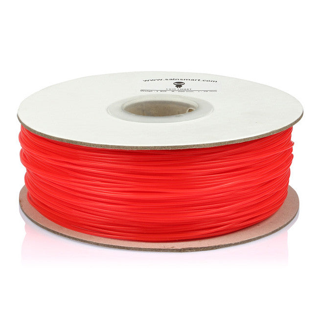 [Discontinued] Red, Fluorescein PLA Filament 1.75mm 1kg/2.2lb