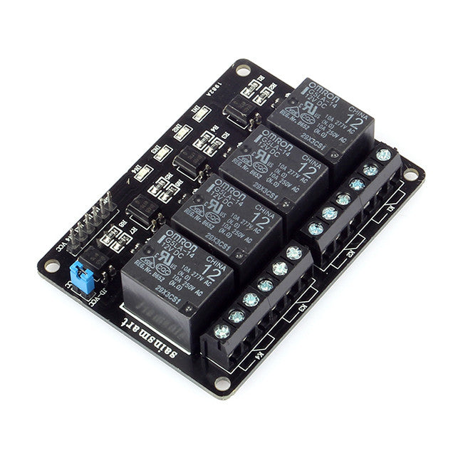 [Discontinued] OMRON 4-Channel 12V Optocoupler Relay Module