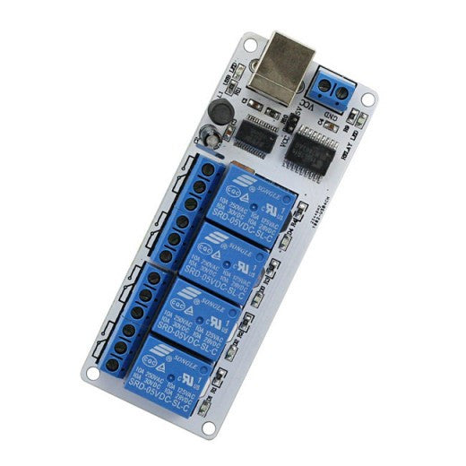 4-channel 5V USB Relay Module