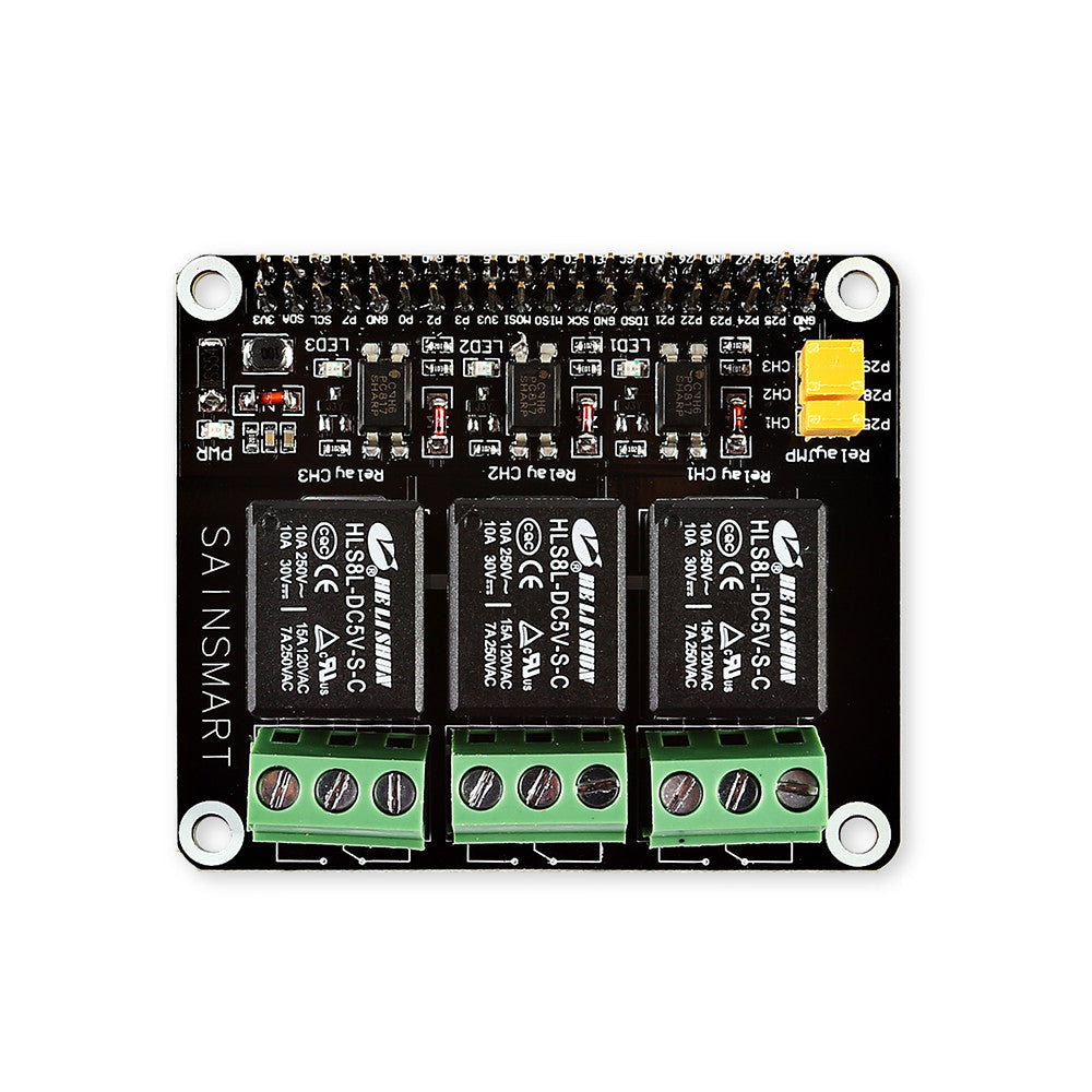 [Discontinued] Power Relay Module Expansion Board for Raspberry Pi