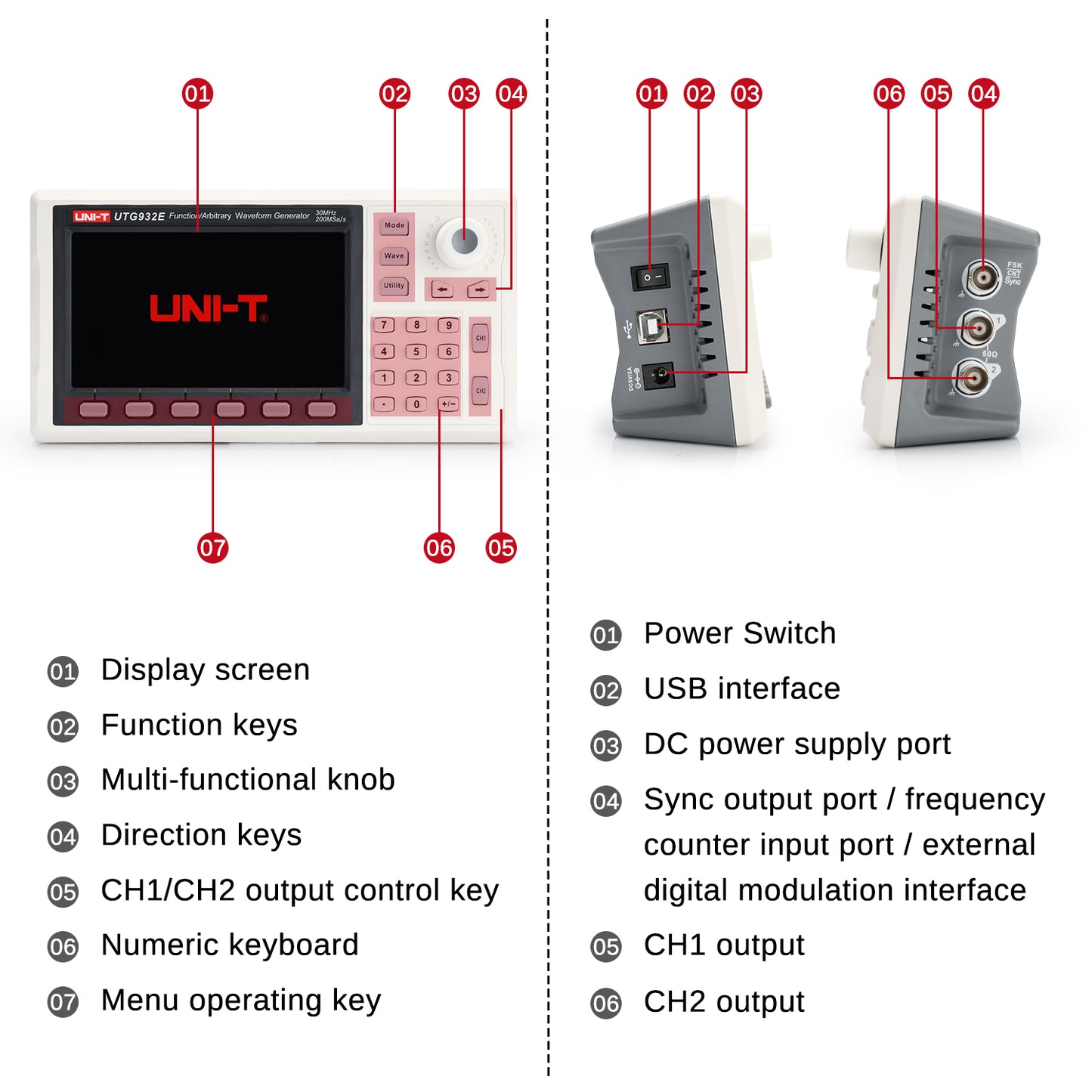 [Discontinued] [Open Box] UNI-T UTG932E Function/Arbitrary Waveform Generator