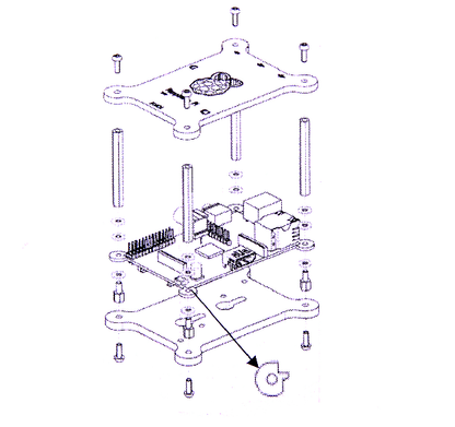 [Discontinued] Case for X100 Function Expansion Board for Raspberry Pi B